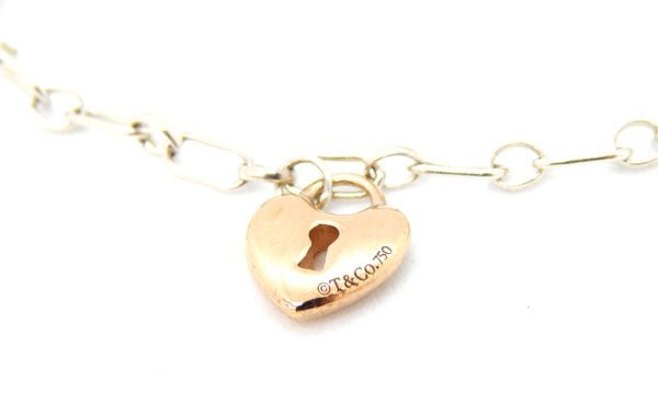 TIFFANY/ティファニー ハートロックブレスレット シルバー/ゴールド - 安心保証・業界最安値の販売 福助